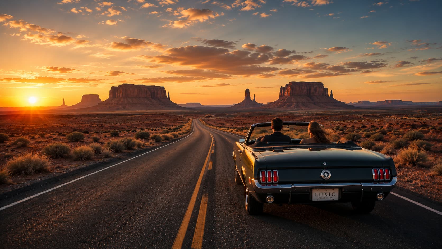 A journey unfolding across the landscape